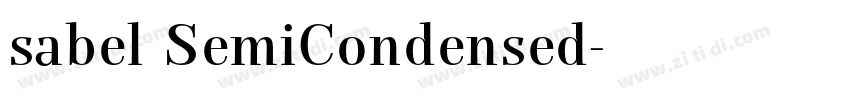 sabel SemiCondensed字体转换